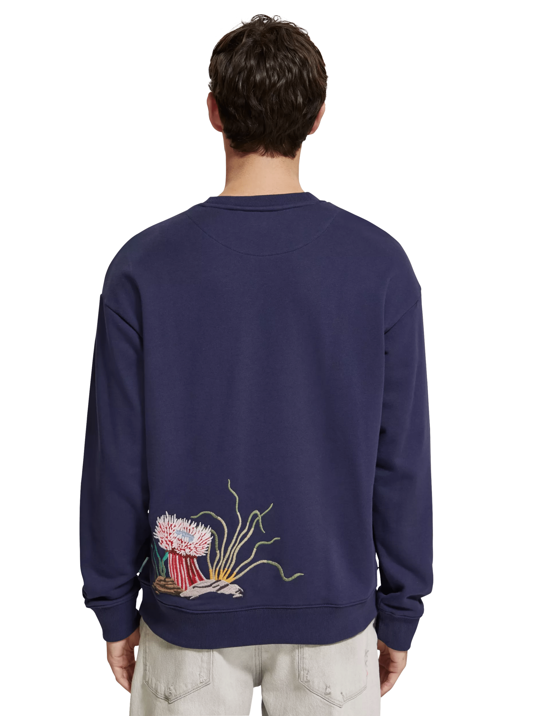 Scotch & Soda Embroidered crewneck sweatshirt MDL-BCK