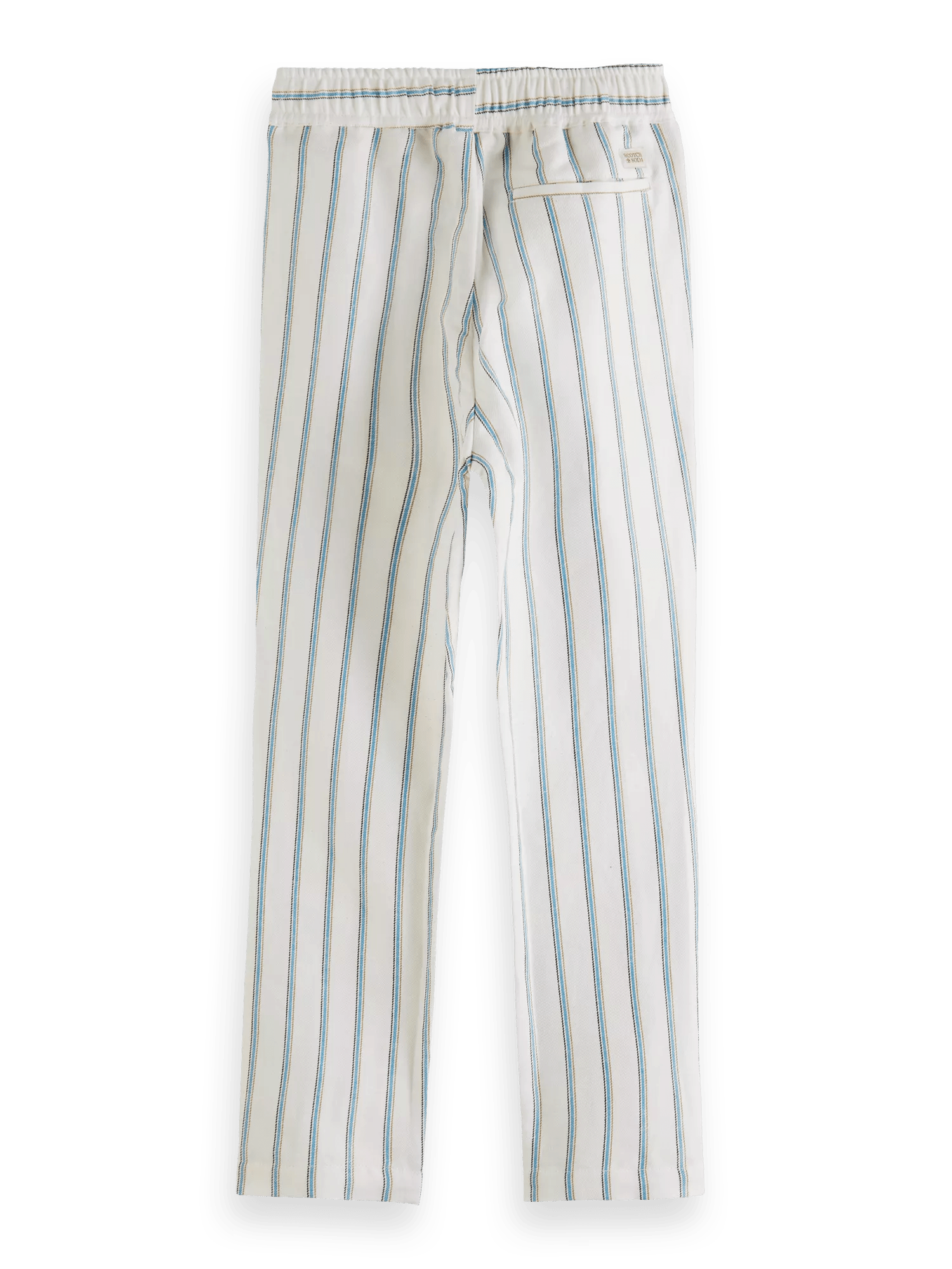 Scotch & Soda Relaxed tapered-fit linen-blended trousers BCK