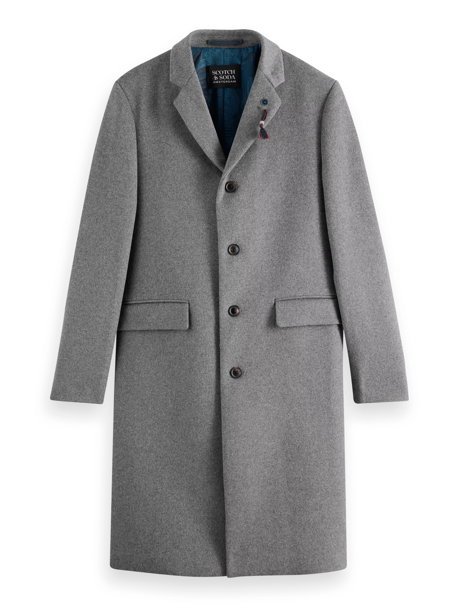 Scotch & Soda Classic wool-blend overcoat FNT
