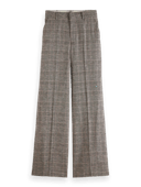 Scotch & Soda The Hana high-rise wide-leg checked trousers FIT-CRP