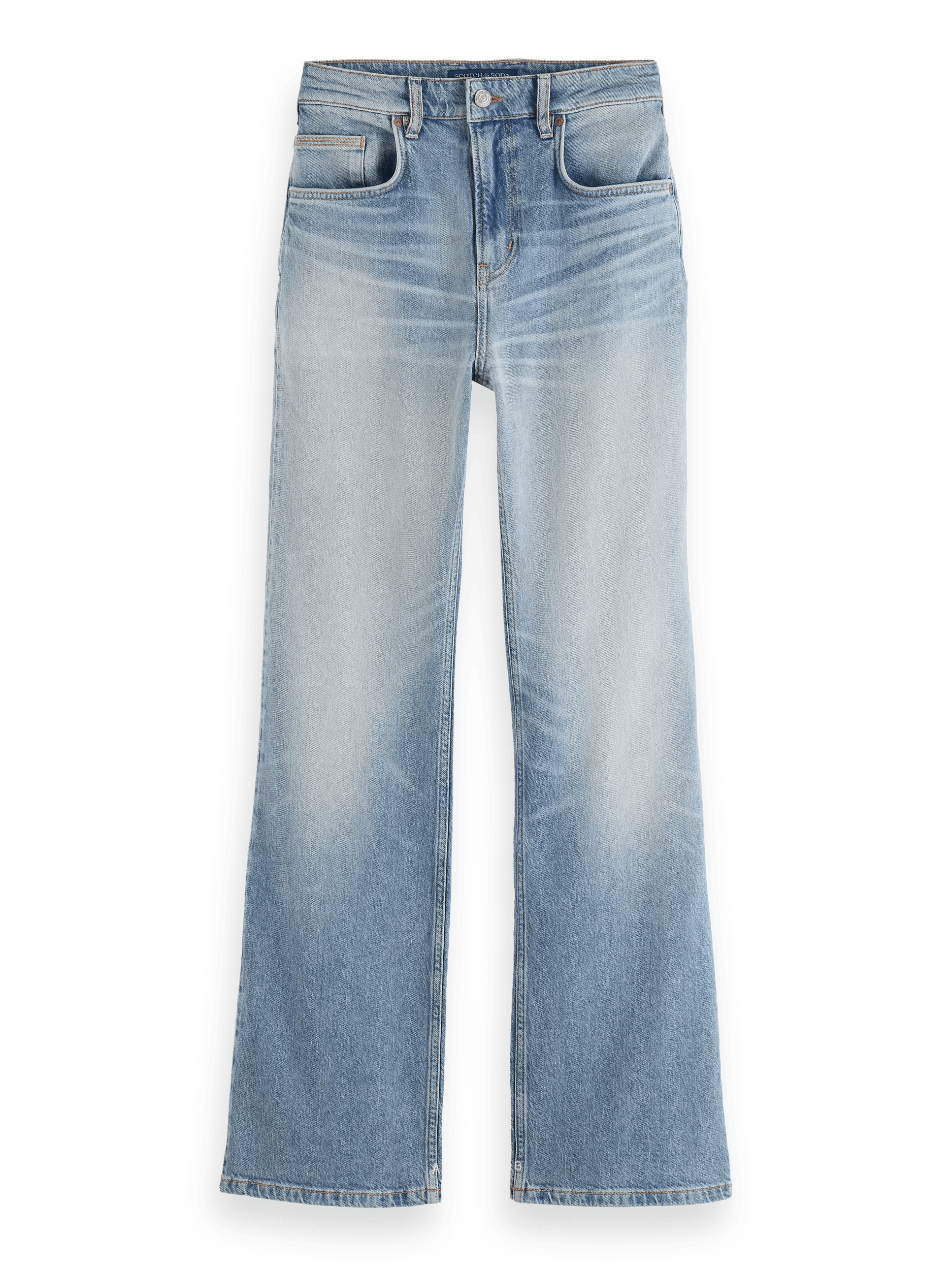 Scotch & Soda Die Glow Bootcut-Jeans mit hohem Bund FNT
