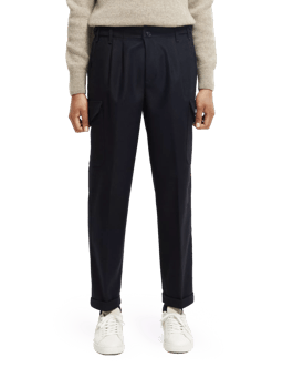 Scotch & Soda Wool-blended cargo trousers NHD-CRP