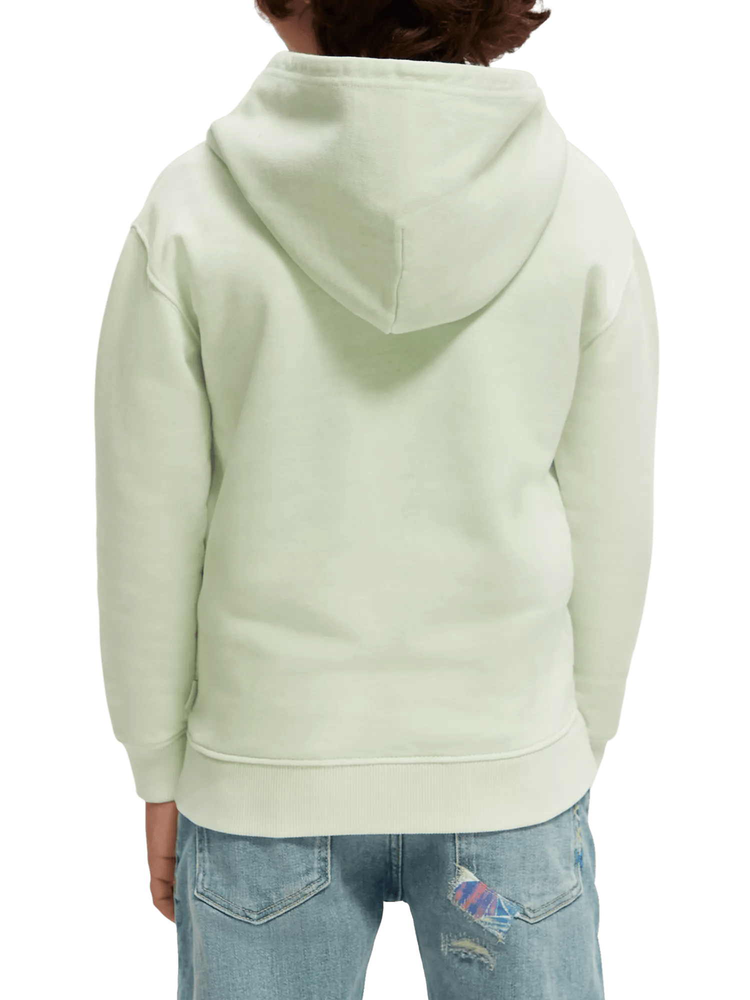 Scotch & Soda Cotton In Conversion Natural Garment-dyed hoodie NHD-BCK