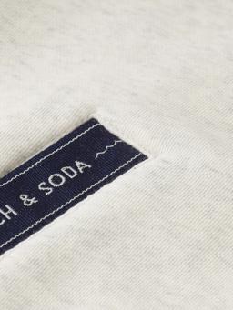 Scotch & Soda Relaxte hoodie met rits en kleurvlakken DTL6