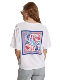 Scotch & Soda Loose fit graphic T-shirt MDL-BCK