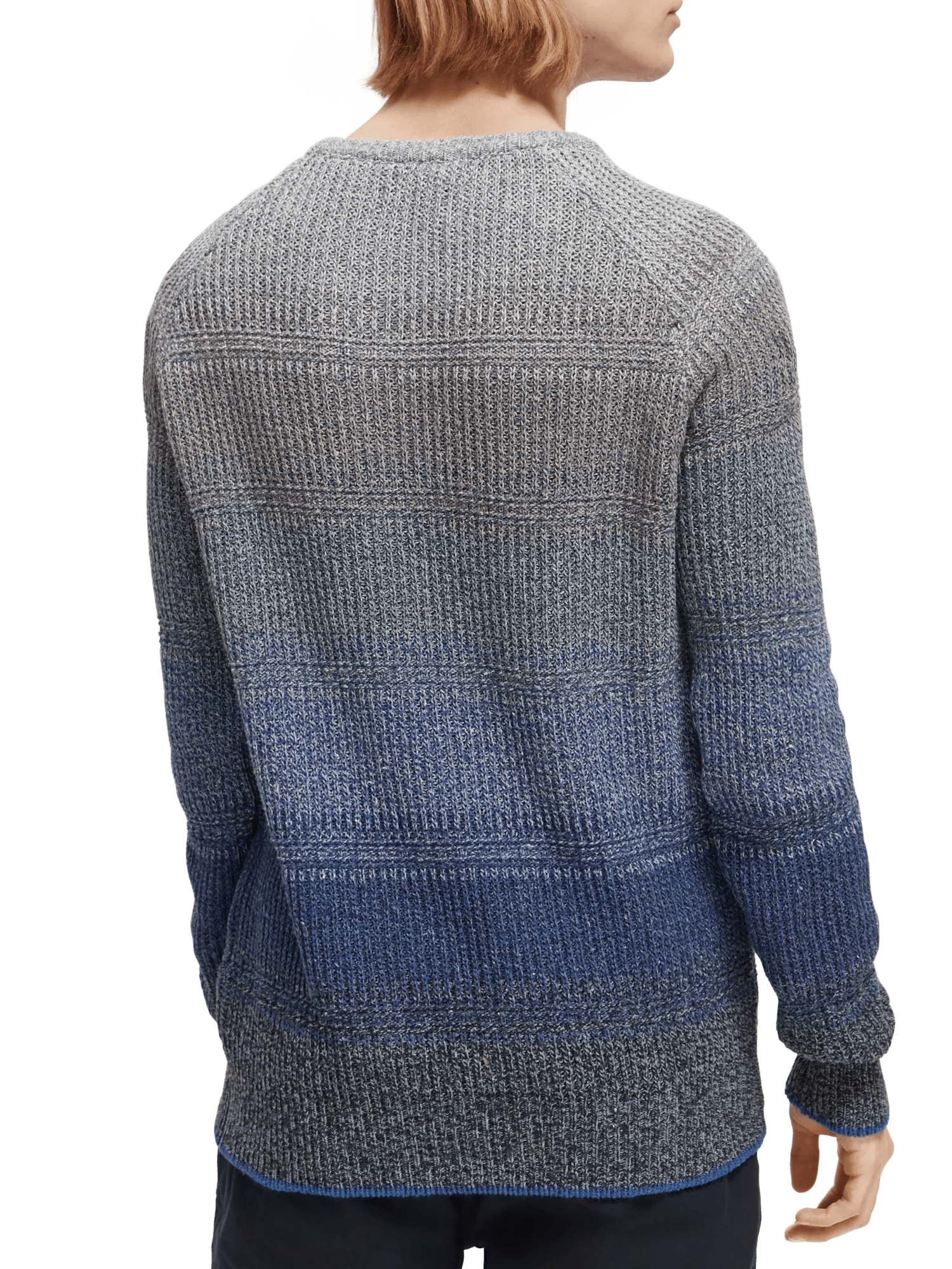 Scotch & Soda Eternal Blauw degrade knit in recycled denim NHD-BCK