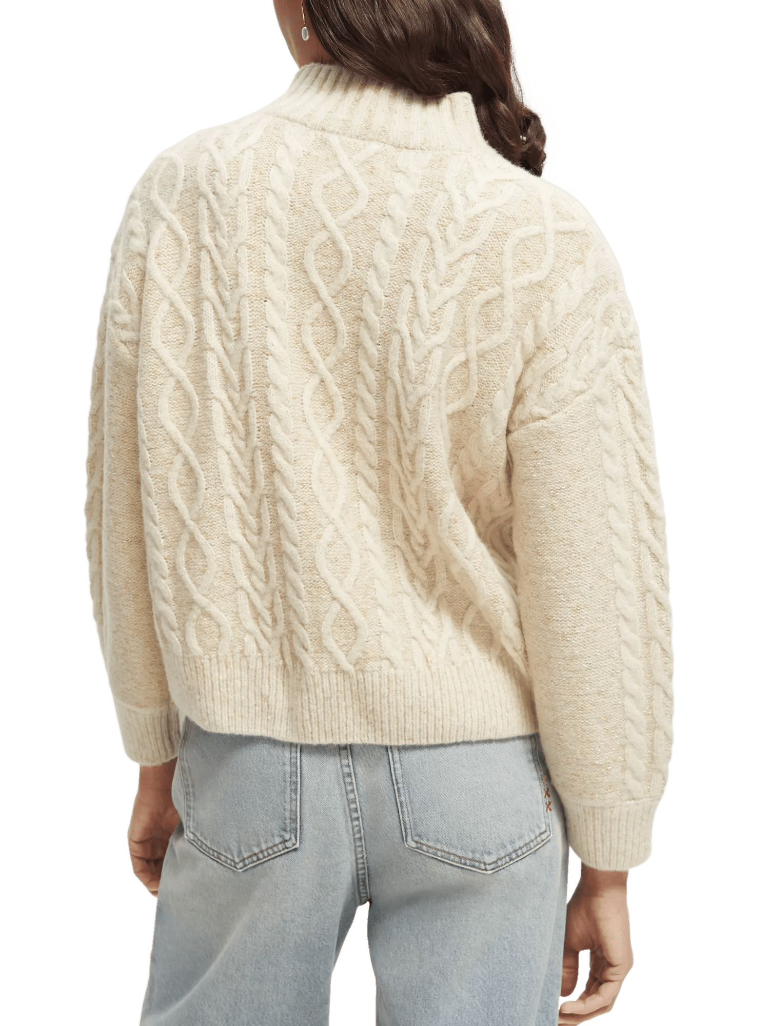 Scotch & Soda Wool-blended knitted turtleneck sweater NHD-BCK