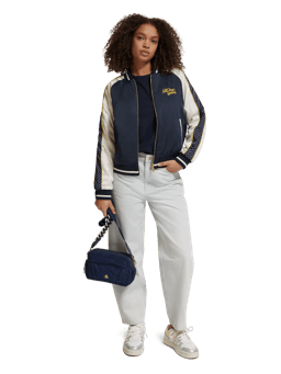 Scotch & Soda Embroidered bomber with contrast detail MDL-FNT