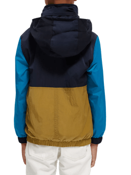 Scotch & Soda Water repellent colour block windbreaker jacket NHD-BCK