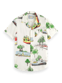 Scotch & Soda Printed short-sleeved camp shirt MDL-CRP