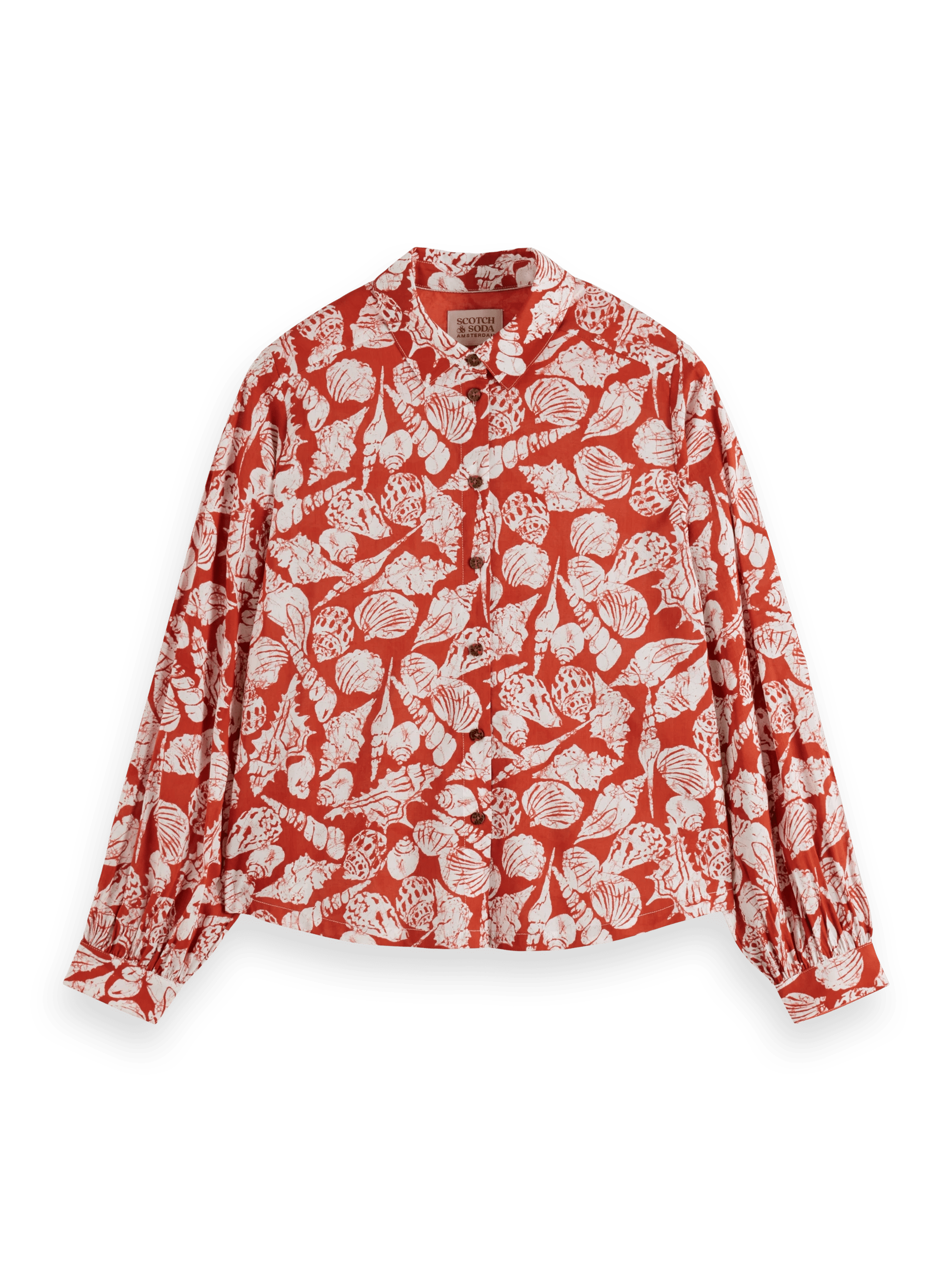 Scotch & Soda Overhemd met print en button-down FNT