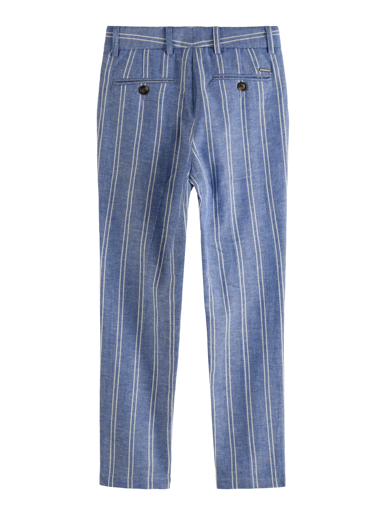 Scotch & Soda Relaxed slim-fit linen-blended trousers BCK