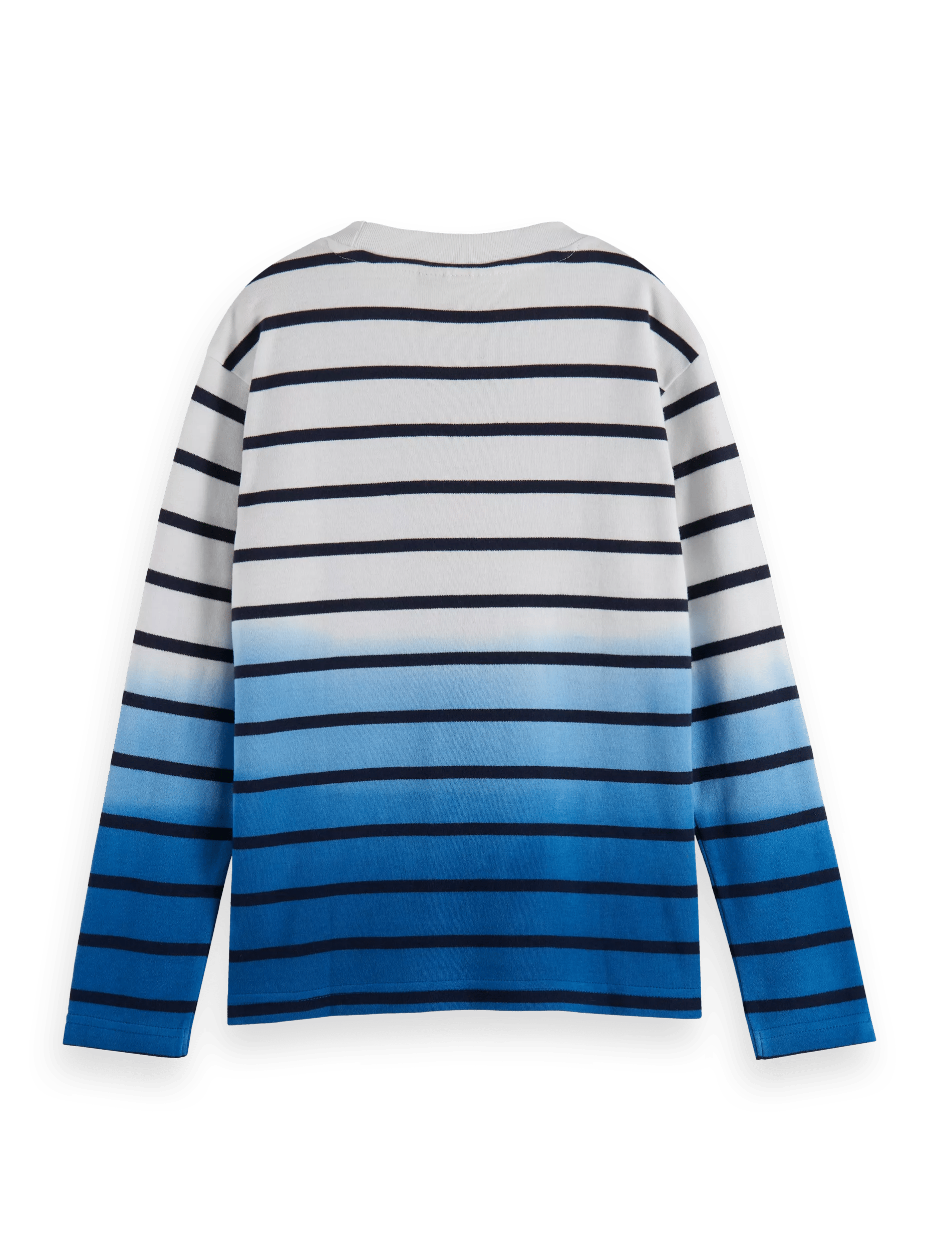 Scotch & Soda Dip-dyed striped long-sleeved T-shirt BCK