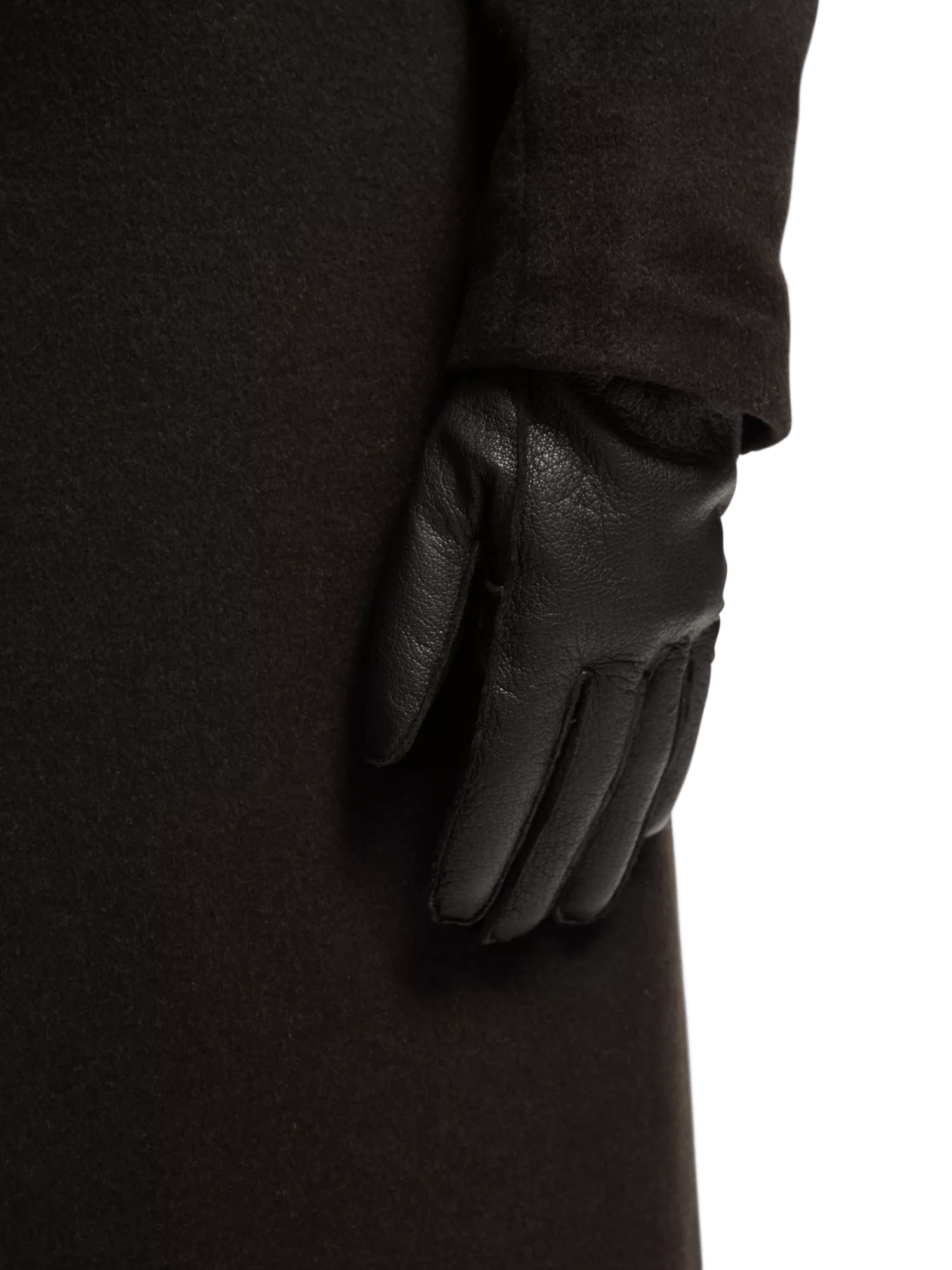 Scotch & Soda Grain leather gloves NHD-CRP