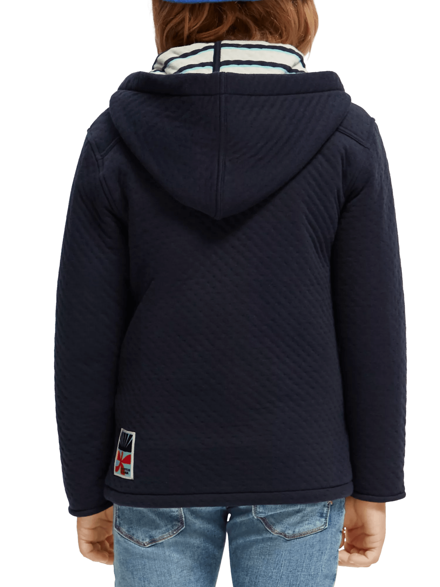Scotch & Soda Bonded jersey hoodie NHD-BCK