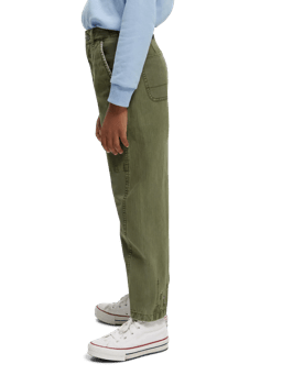 Scotch & Soda The Tide balloon fit chino with hem embroideries NHD-SDE