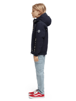 Scotch & Soda Hooded Recycled Polyester jacket with Repreve® filling MDL-SDE
