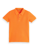 Scotch & Soda Garment-dyed short-sleeved pique polo FNT