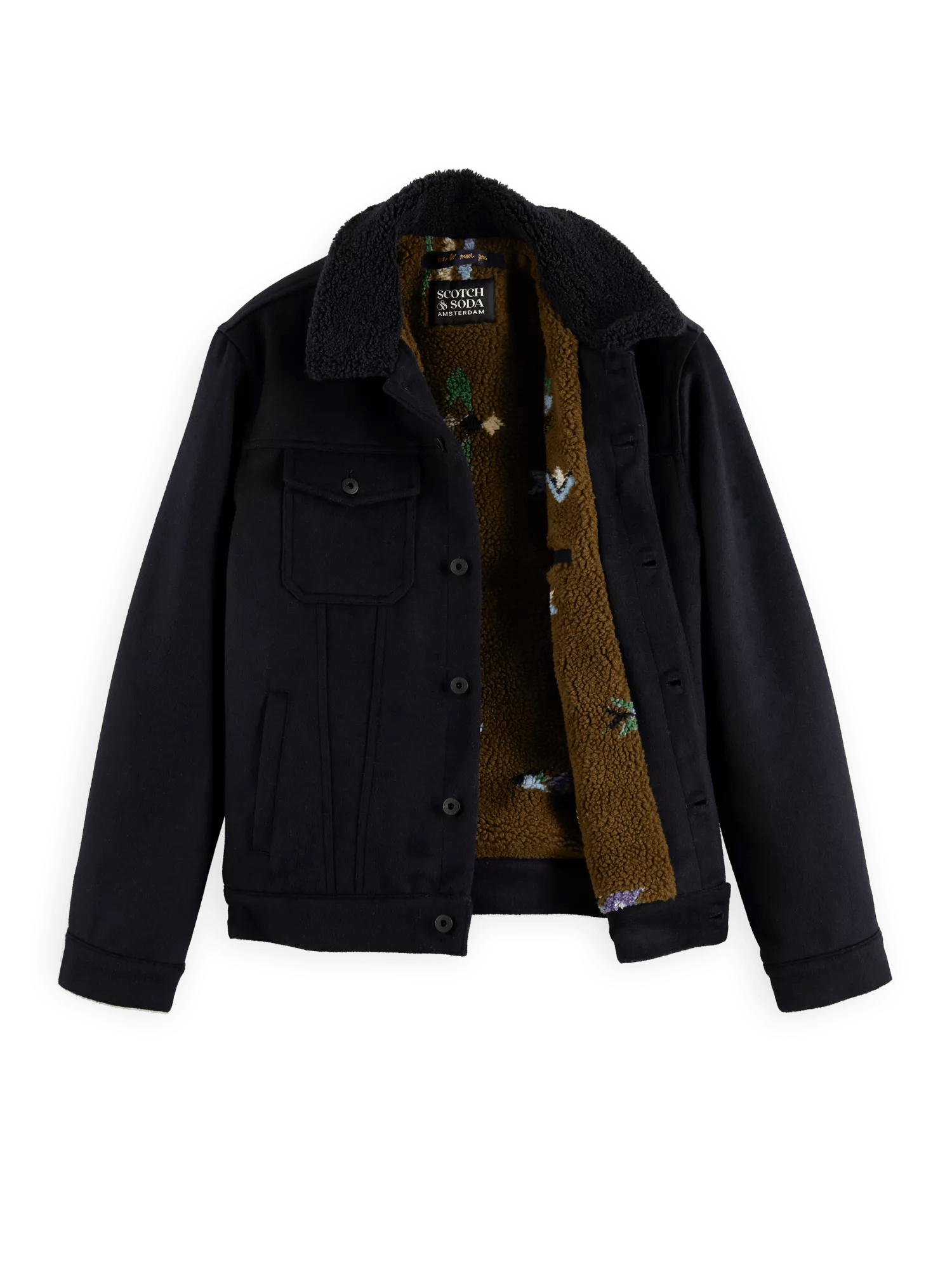 Sherpa-lined trucker jacket