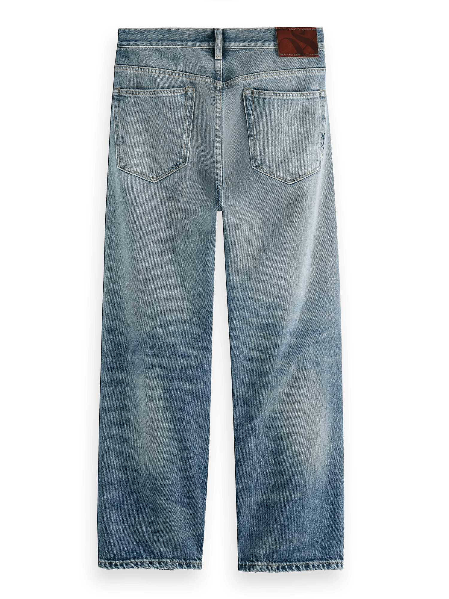 Scotch & Soda The Vert Jeans mit geradem Bein im Used-Look BCK