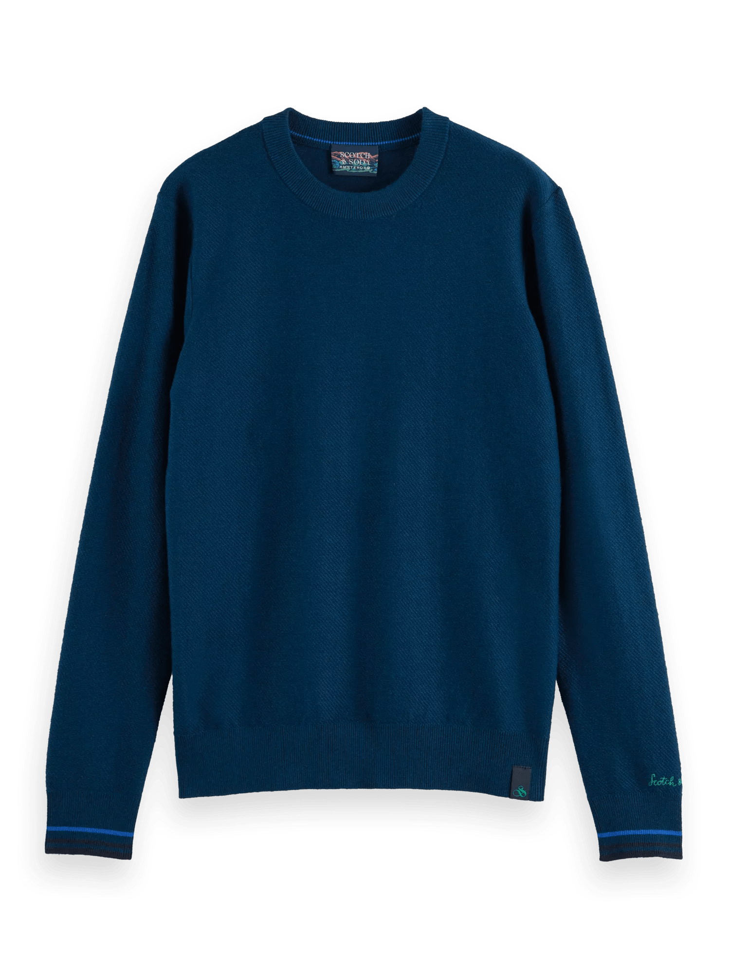Scotch & Soda Structured crewneck sweater FNT