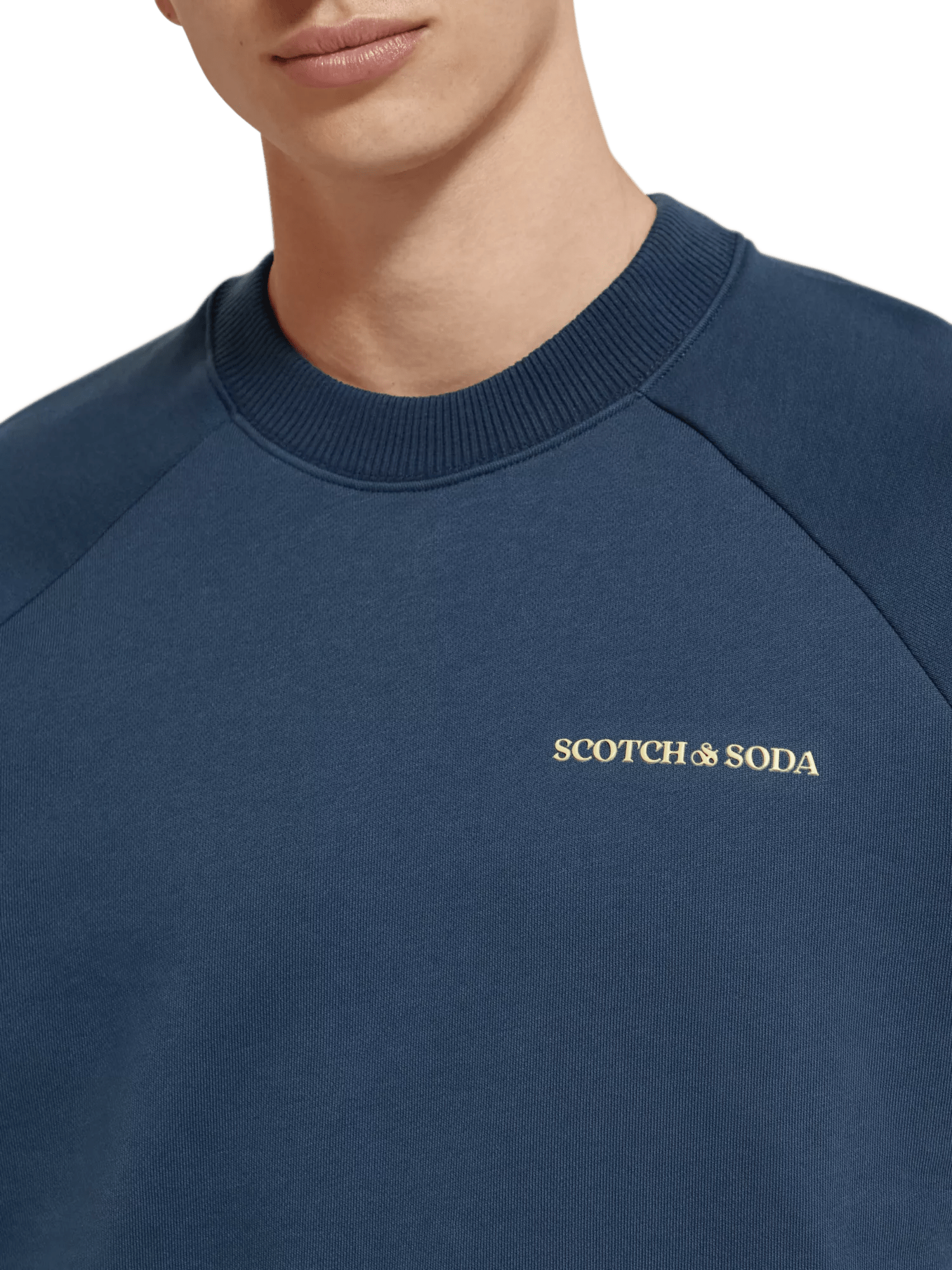 Scotch & Soda Uniseks sweatshirt met ronde hals MDL-DTLM2