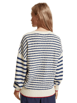 Scotch & Soda Breton striped oversized pullover sweater MDL-BCK
