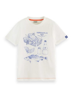 Scotch & Soda T-shirt avec oeuvre d'art FNT