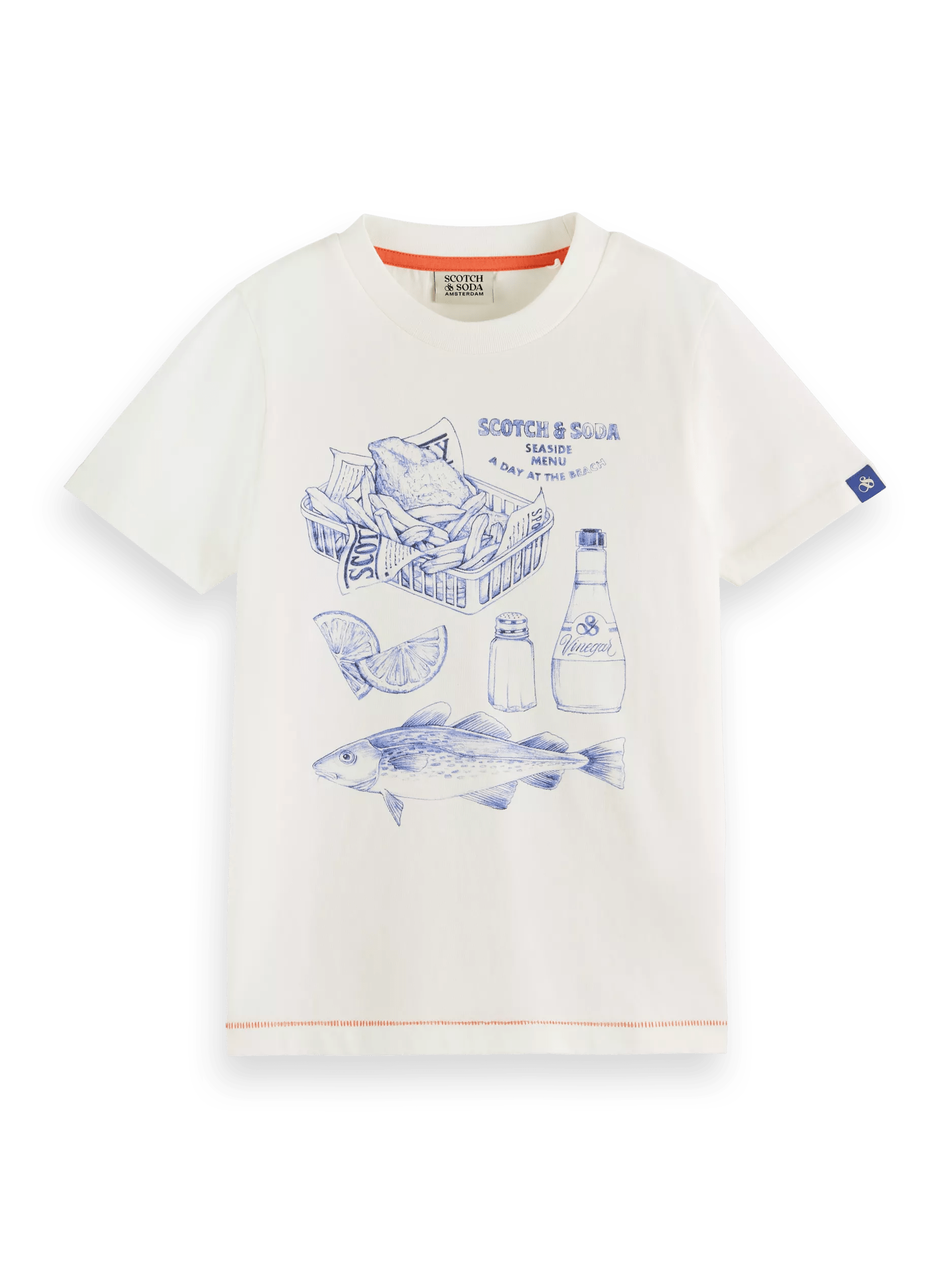 Scotch & Soda T-shirt avec oeuvre d'art FNT