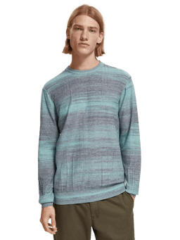 Scotch & Soda Gradient crewneck sweater with reverse details MDL-CRP