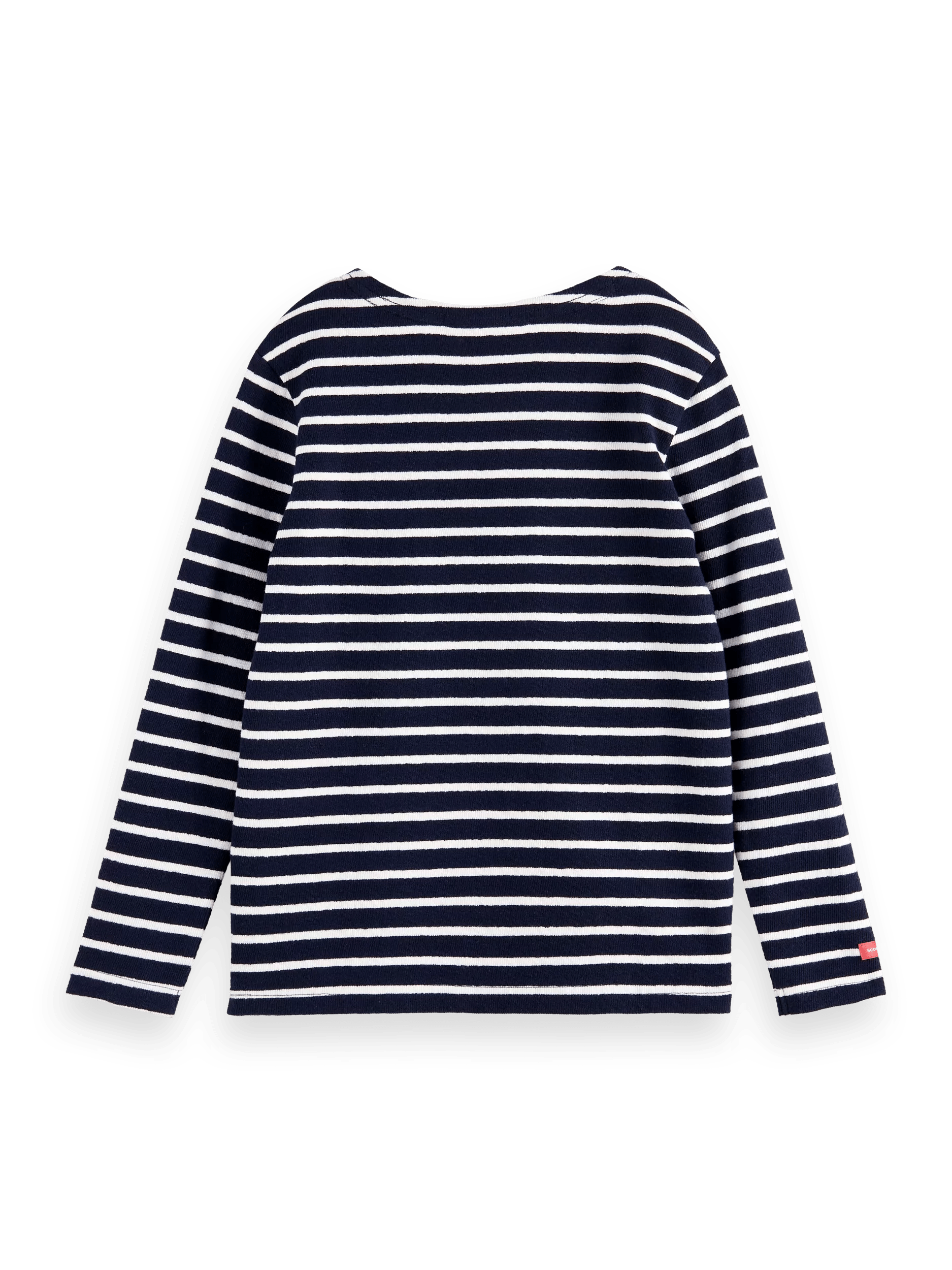 Scotch & Soda Relaxed fit yarn-dyed striped long-sleeved T-shirt BCK