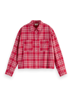 Scotch & Soda Boxy geruite blouse van flanel FNT