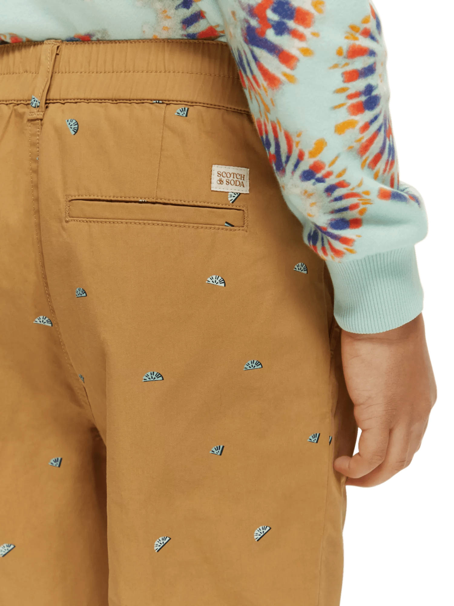 Scotch & Soda All-over printed peached chino shorts NHD-DTL1