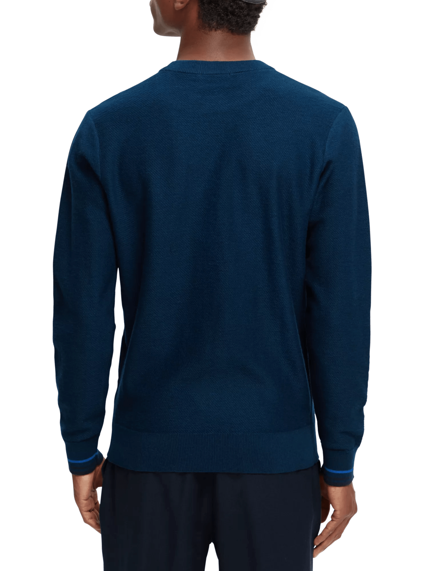 Scotch & Soda Structured crewneck sweater NHD-BCK