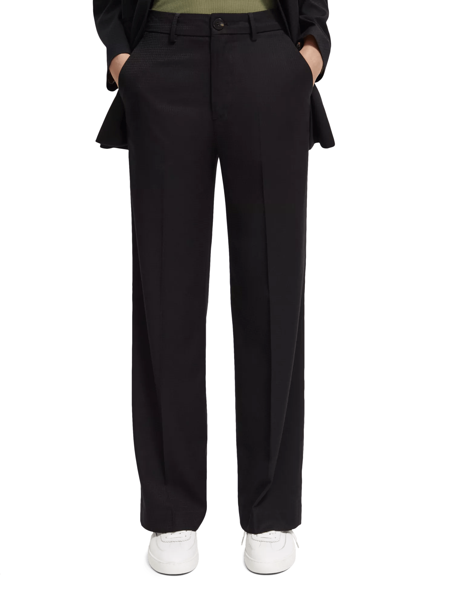 High-rise wideleg trousers