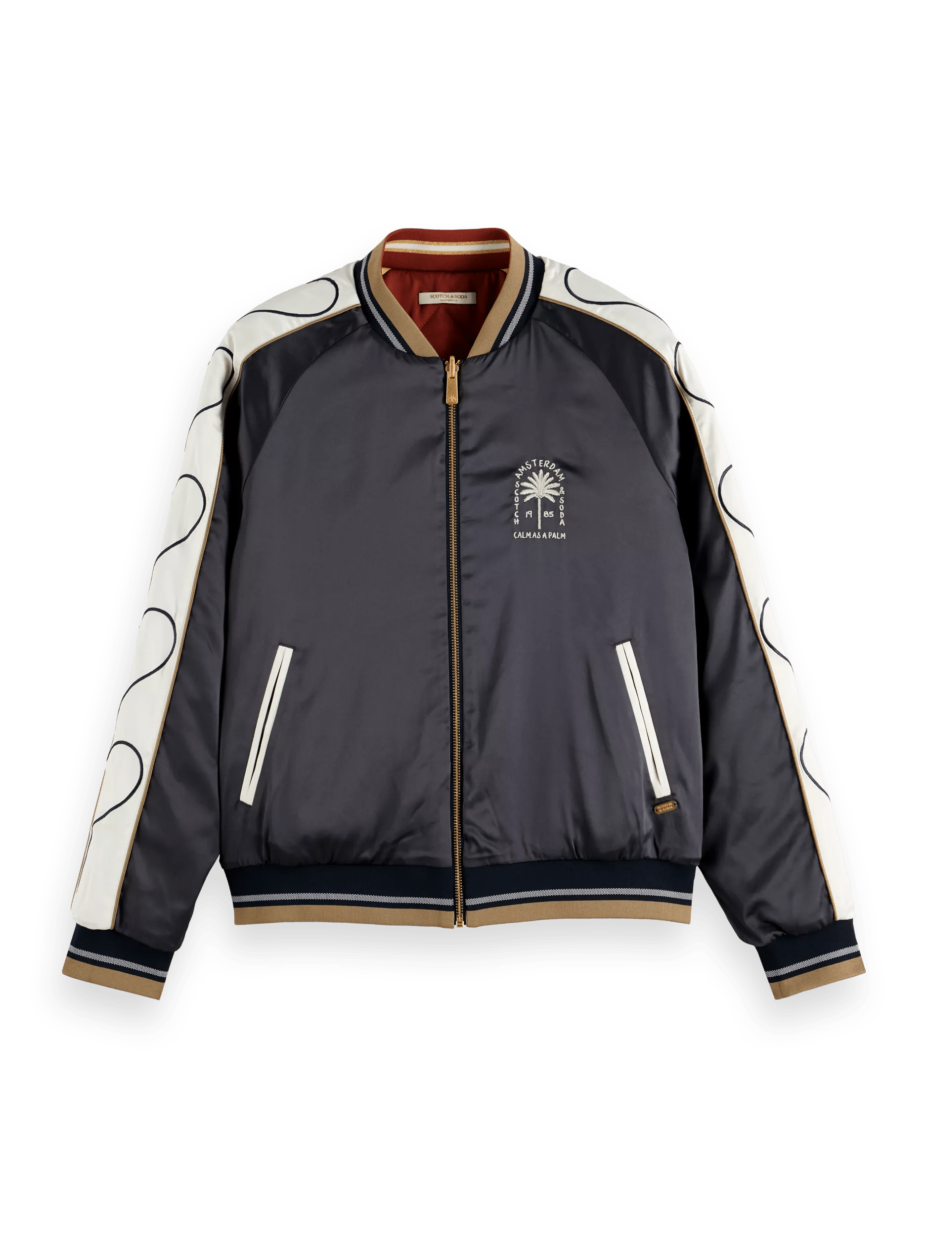Scotch & Soda Reversible embroidered bomber jacket FNT