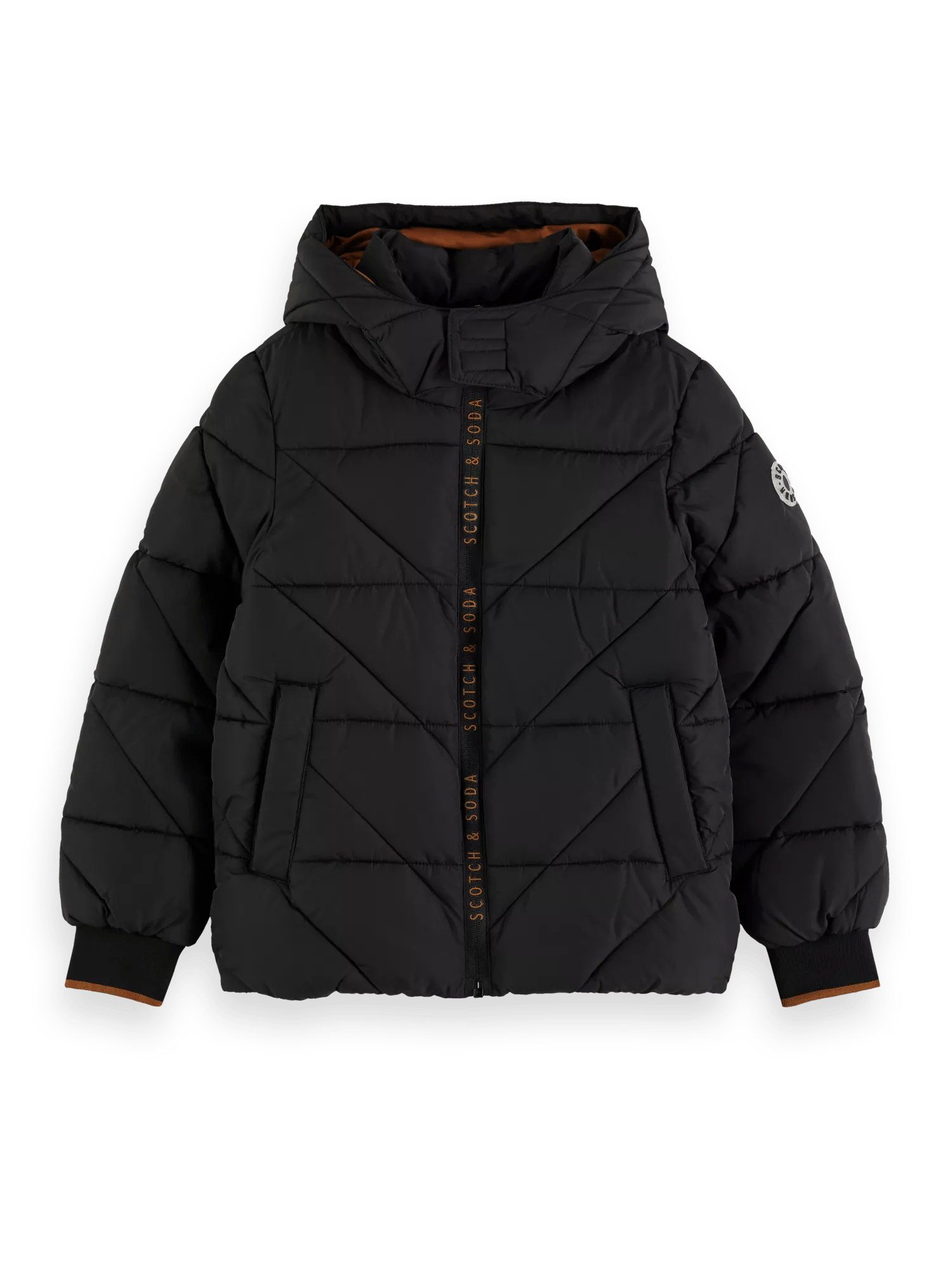 Scotch & Soda Water repellent puffed jacket with removable hood FNT