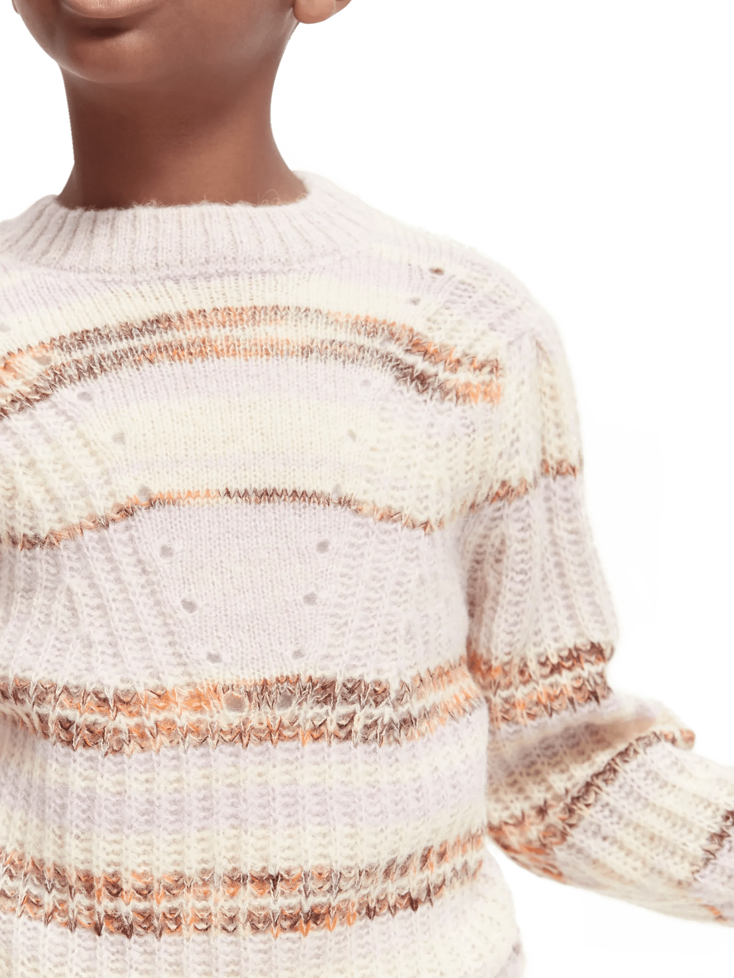 Scotch & Soda Striped rib-knitted sweater NHD-DTL1
