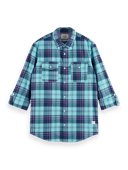 Scotch & Soda Lightweight checked flannel shirt MDL-CRP