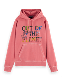 Scotch & Soda Garment-dyed graphic hoodie FNT