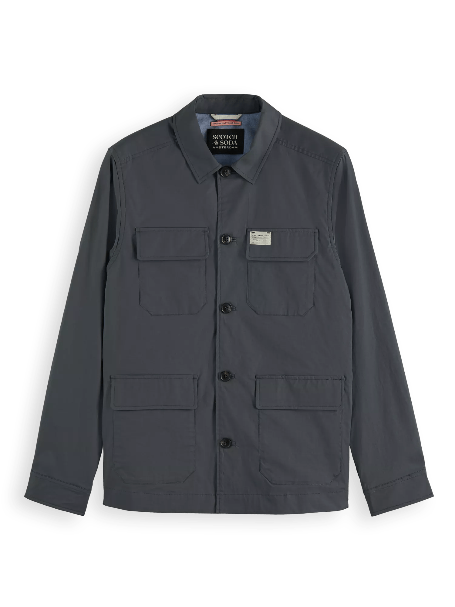 Scotch & Soda Lightweight poplin army jacket FNT
