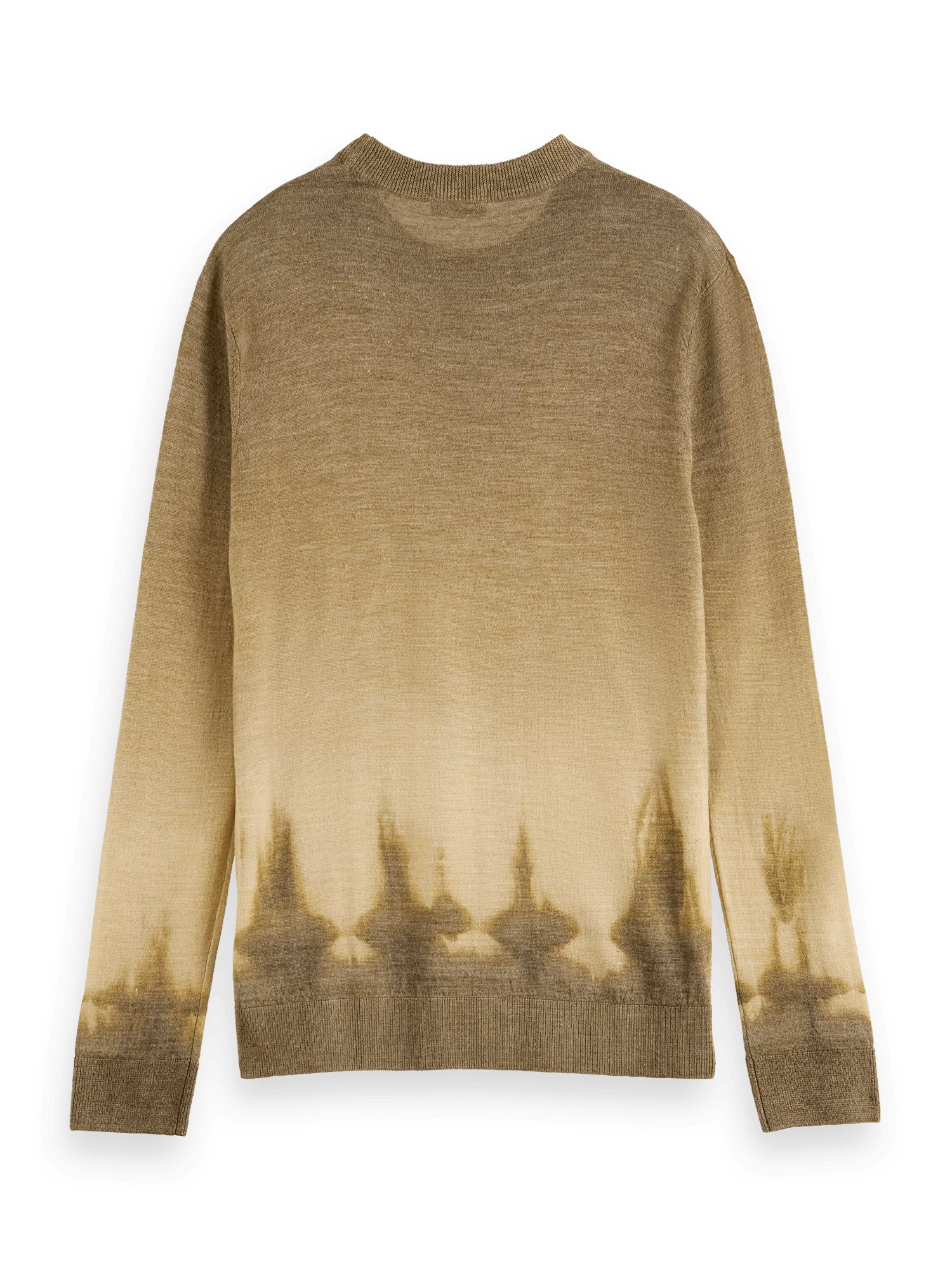 Scotch & Soda Tie-dyed wool-blend crewneck pullover BCK