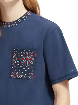 Scotch & Soda T-shirt jacquard à poches coupe décontractée MDL-DTL1