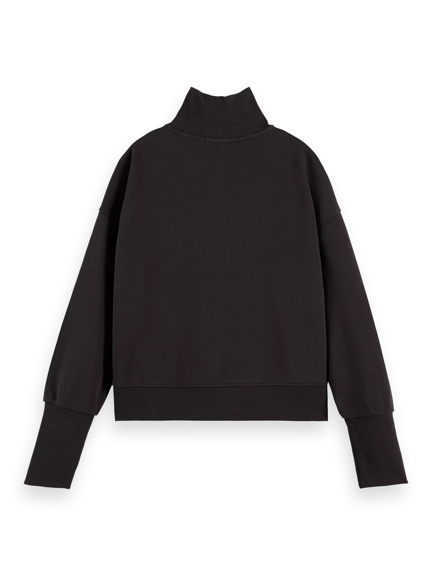 Scotch & Soda Half-zip cropped sweatshirt BCK