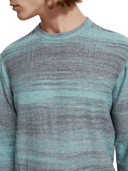 Scotch & Soda Gradient crewneck sweater with reverse details MDL-DTL1