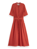 Scotch & Soda Midi-jurk met korte mouwen MDL-CRP