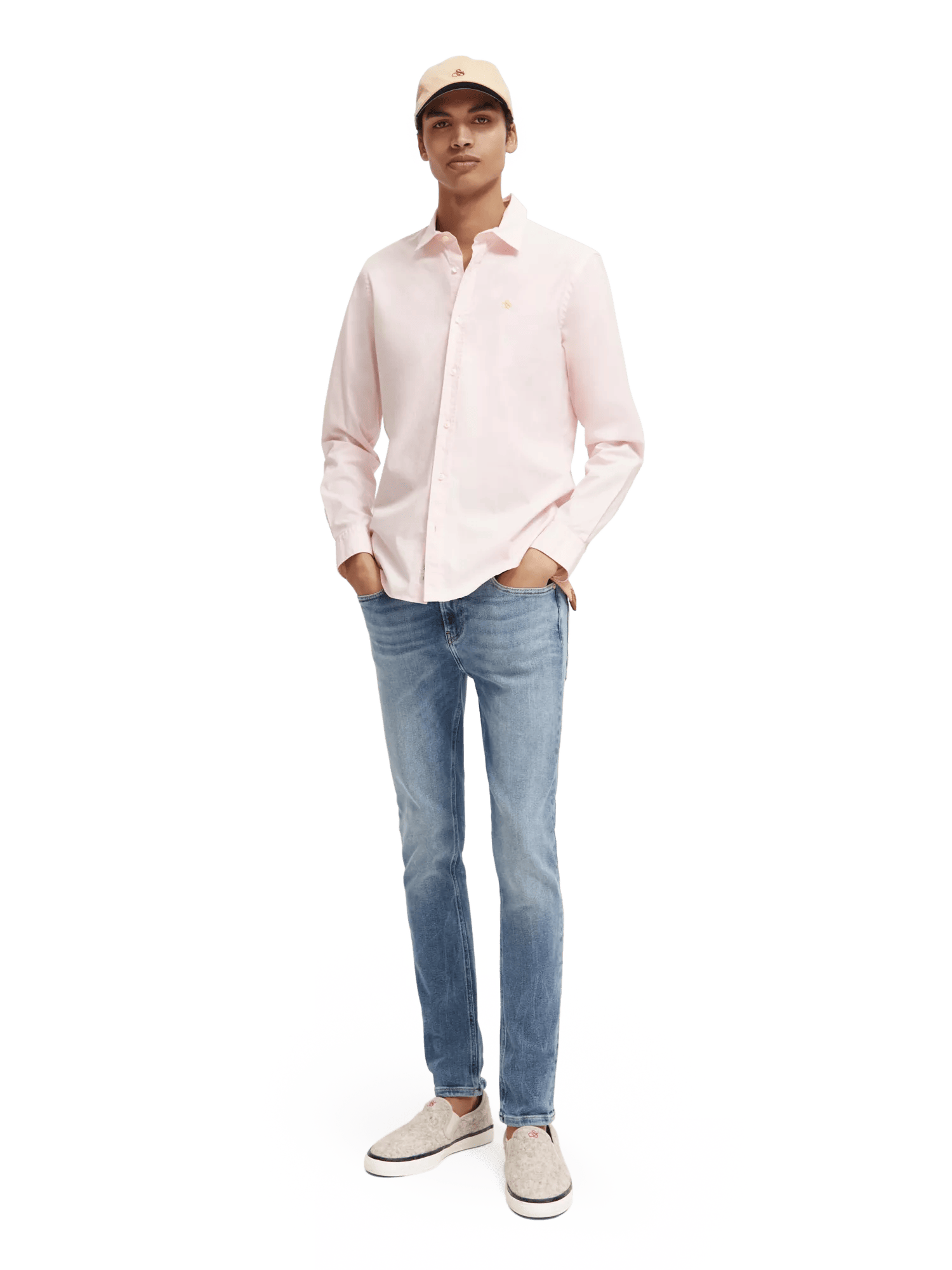 Slim fit poplin shirt