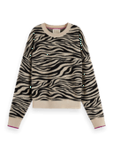 Scotch & Soda Animal print jacquard sweater MDL-CRP