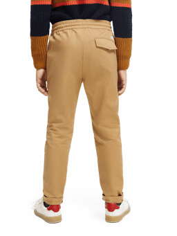 Scotch & Soda Relaxed slim fit organic cotton twill trousers NHD-BCK