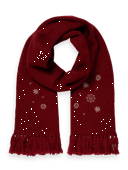 Scotch & Soda Embroidered knitted scarf NHD-CRP